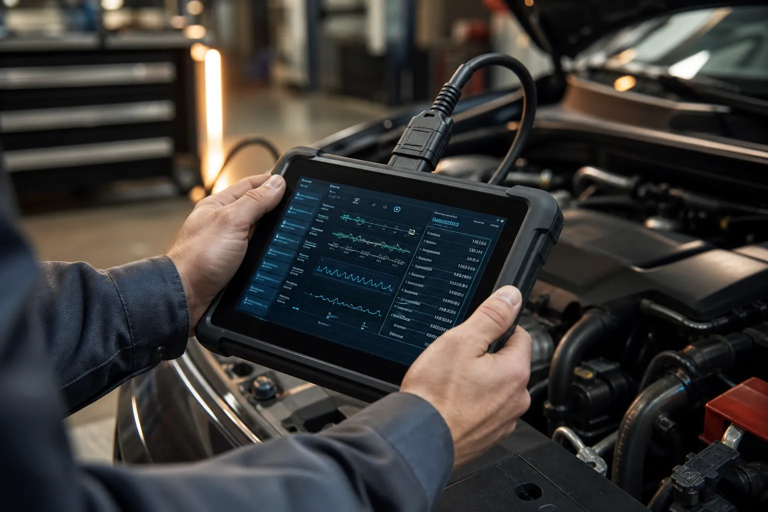 Diagnostik cihazla motor arıza tespiti
